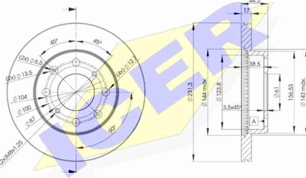 Icer 78BD1702-2 - Kočioni disk www.molydon.hr