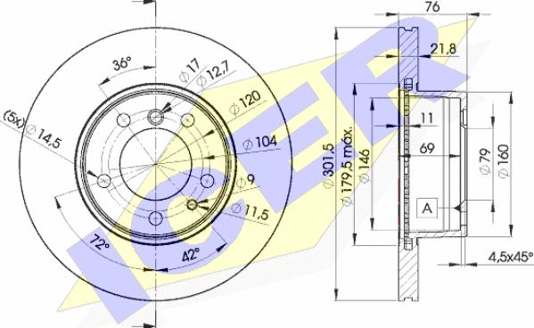 Icer 78BD8040-1 - Kočioni disk www.molydon.hr