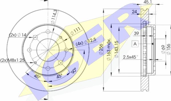 Icer 78BD8107-2 - Kočioni disk www.molydon.hr