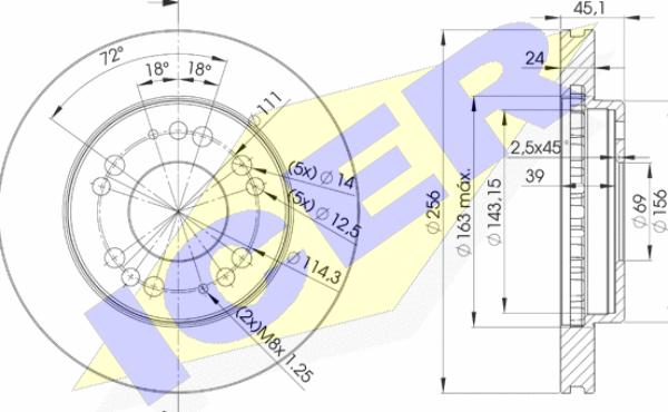 Icer 78BD8110-2 - Kočioni disk www.molydon.hr