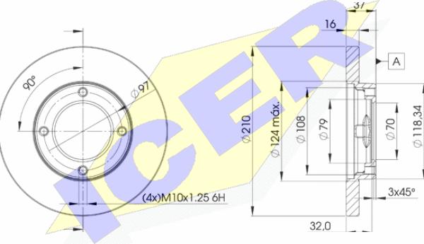 Icer 78BD8702-2 - Kočioni disk www.molydon.hr