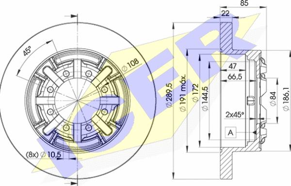 Icer 78BD8773-1 - Kočioni disk www.molydon.hr