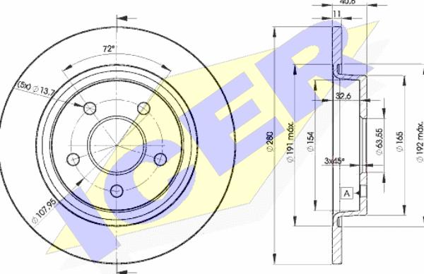 Icer 78BD3962-2 - Kočioni disk www.molydon.hr