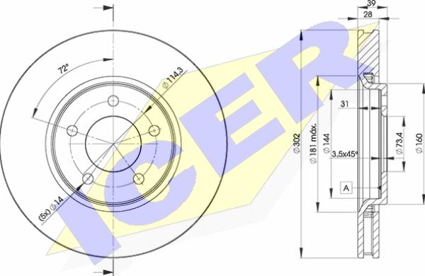 Icer 78BD3918-2 - Kočioni disk www.molydon.hr