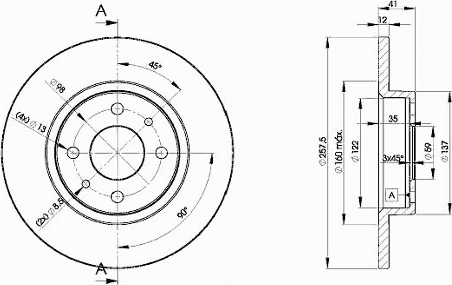 Icer 78BD3466 - Komplet kočnica, disk-kočnica www.molydon.hr