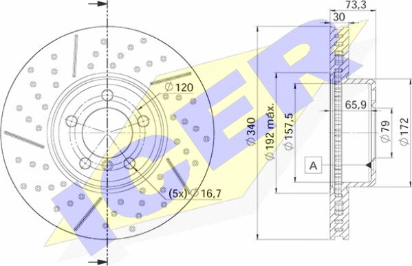 Icer 78BD3419-2 - Kočioni disk www.molydon.hr