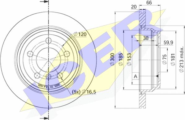 Icer 78BD3418-2 - Kočioni disk www.molydon.hr