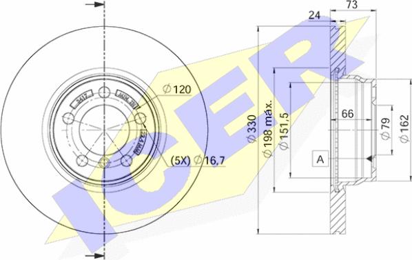 Icer 78BD3417-2 - Kočioni disk www.molydon.hr