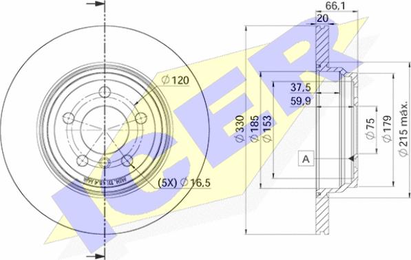 Icer 78BD3420-2 - Kočioni disk www.molydon.hr