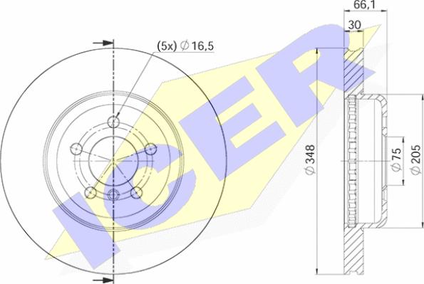 Icer 78BD3554-2 - Kočioni disk www.molydon.hr