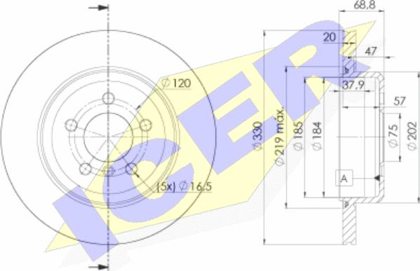 Icer 78BD3558-2 - Kočioni disk www.molydon.hr