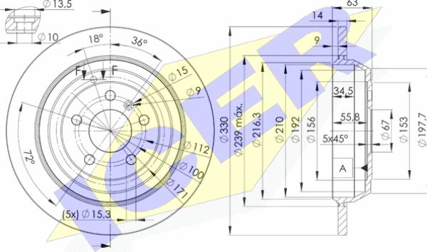 Icer 78BD3508-2 - Kočioni disk www.molydon.hr