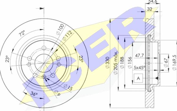 Icer 78BD3507-2 - Kočioni disk www.molydon.hr