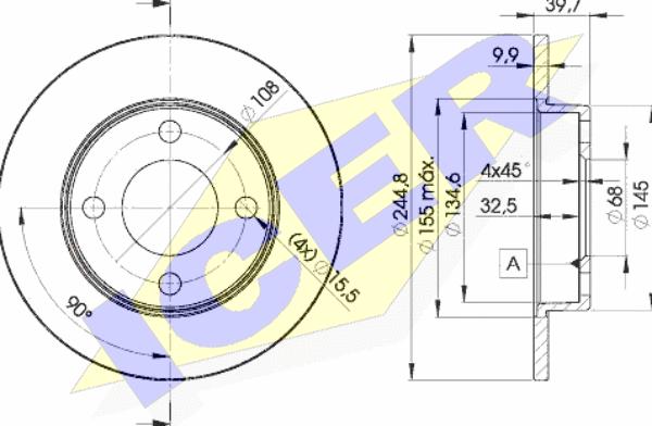 Icer 78BD3636-2 - Kočioni disk www.molydon.hr