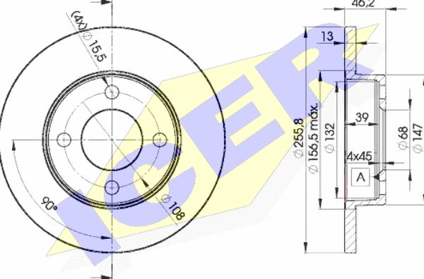 Icer 78BD3632-2 - Kočioni disk www.molydon.hr