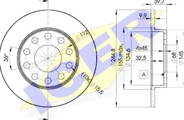 Icer 78BD3637-2 - Kočioni disk www.molydon.hr