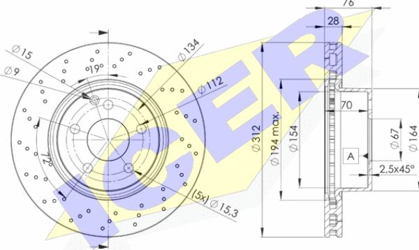 Icer 78BD3054-2 - Kočioni disk www.molydon.hr