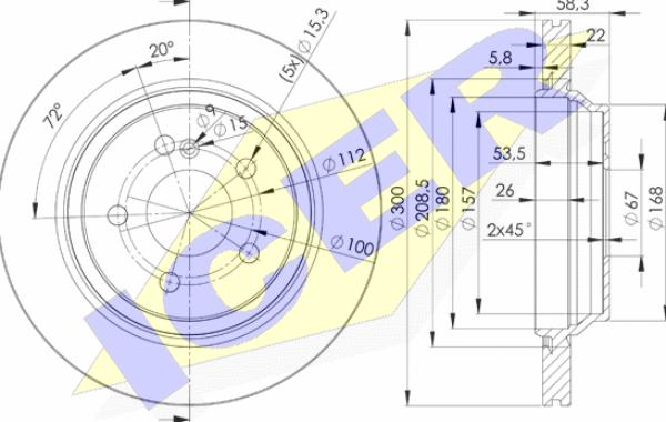 Icer 78BD3053-2 - Kočioni disk www.molydon.hr