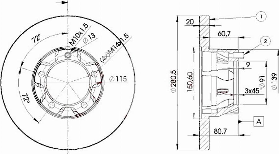 Icer 78BD3017 - Kočioni disk www.molydon.hr