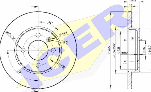 Icer 78BD3392-2 - Kočioni disk www.molydon.hr