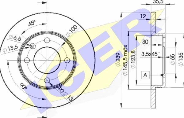 Icer 78BD3300-2 - Kočioni disk www.molydon.hr