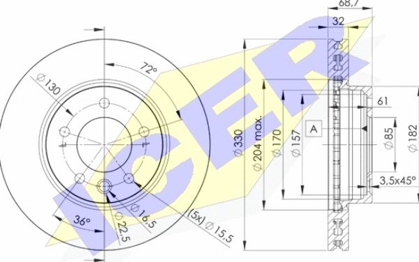 Icer 78BD3326-1 - Kočioni disk www.molydon.hr