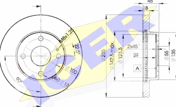 Icer 78BD3254-2 - Kočioni disk www.molydon.hr