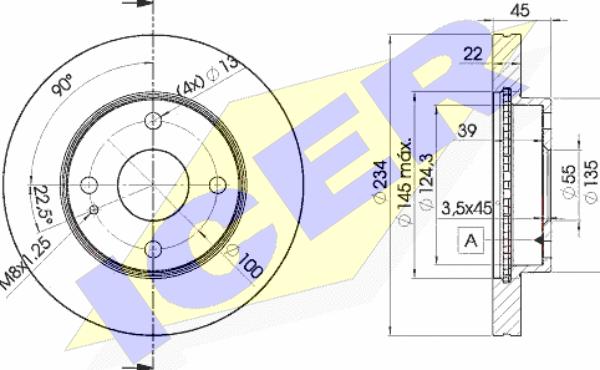 Icer 78BD3255-2 - Kočioni disk www.molydon.hr