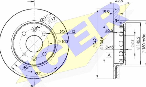 Icer 78BD3253-2 - Kočioni disk www.molydon.hr