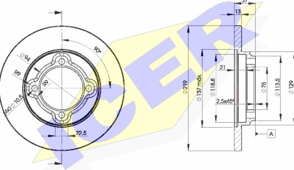 Icer 78BD3252-2 - Kočioni disk www.molydon.hr