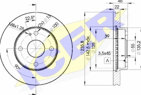 Icer 78BD3265-2 - Kočioni disk www.molydon.hr