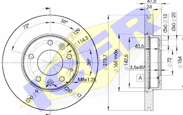 Icer 78BD3267-2 - Kočioni disk www.molydon.hr