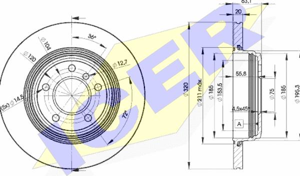 Icer 78BD3215-2 - Kočioni disk www.molydon.hr