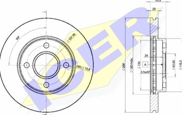 Icer 78BD3270-2 - Kočioni disk www.molydon.hr