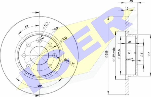 Icer 78BD2947-2 - Kočioni disk www.molydon.hr