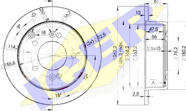 Icer 78BD2905-2 - Kočioni disk www.molydon.hr