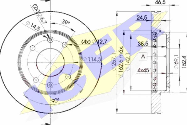 Icer 78BD2902-2 - Kočioni disk www.molydon.hr