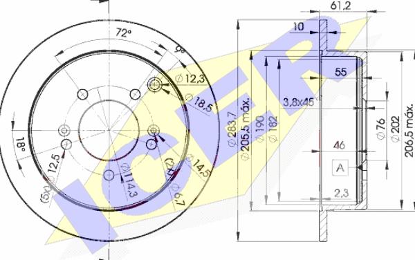 Icer 78BD2907-2 - Kočioni disk www.molydon.hr