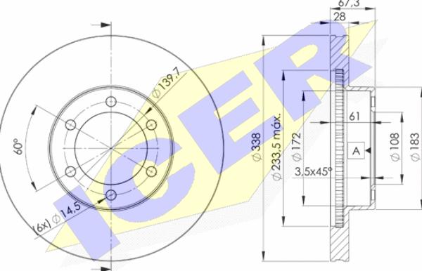 Icer 78BD2918-2 - Kočioni disk www.molydon.hr