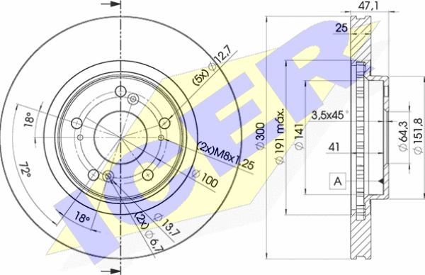 Icer 78BD2912-2 - Kočioni disk www.molydon.hr