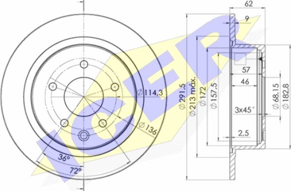 Icer 78BD2931-2 - Kočioni disk www.molydon.hr