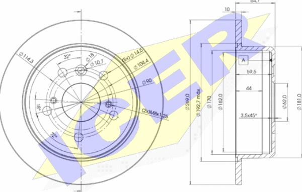 Icer 78BD2443-2 - Kočioni disk www.molydon.hr