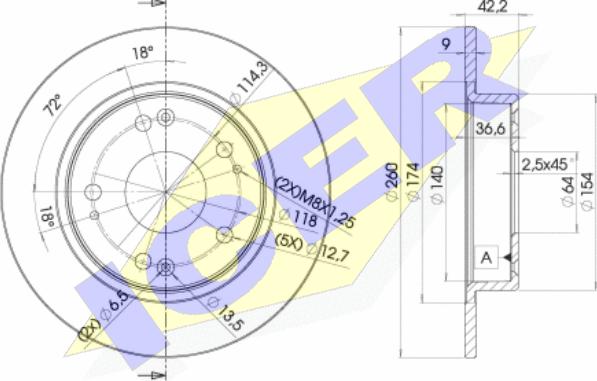 Icer 78BD2510-2 - Kočioni disk www.molydon.hr