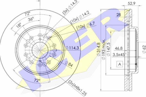 Icer 78BD2649-2 - Kočioni disk www.molydon.hr