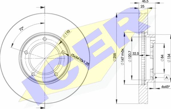 Icer 78BD2609-2 - Kočioni disk www.molydon.hr