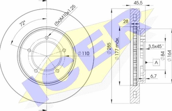 Icer 78BD2610-2 - Kočioni disk www.molydon.hr