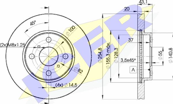 Icer 78BD2040-2 - Kočioni disk www.molydon.hr