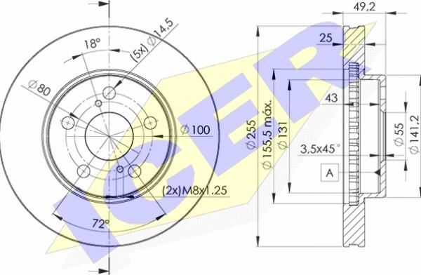 Icer 78BD2047-2 - Kočioni disk www.molydon.hr