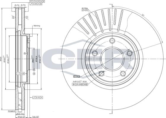 Icer 78BD2059-2 - Kočioni disk www.molydon.hr