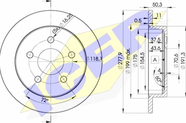 Icer 78BD2058-2 - Kočioni disk www.molydon.hr